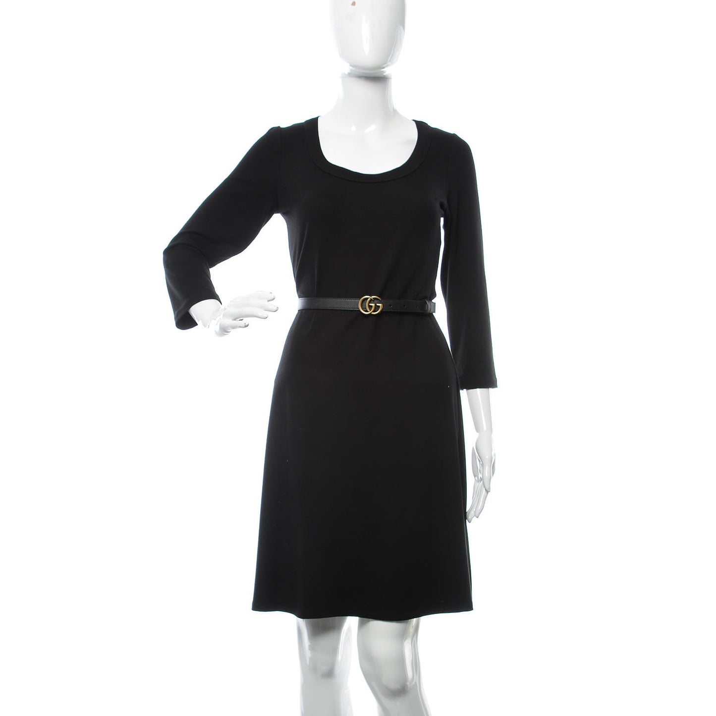 Calfskin Double G 20mm Belt 85 34 Black