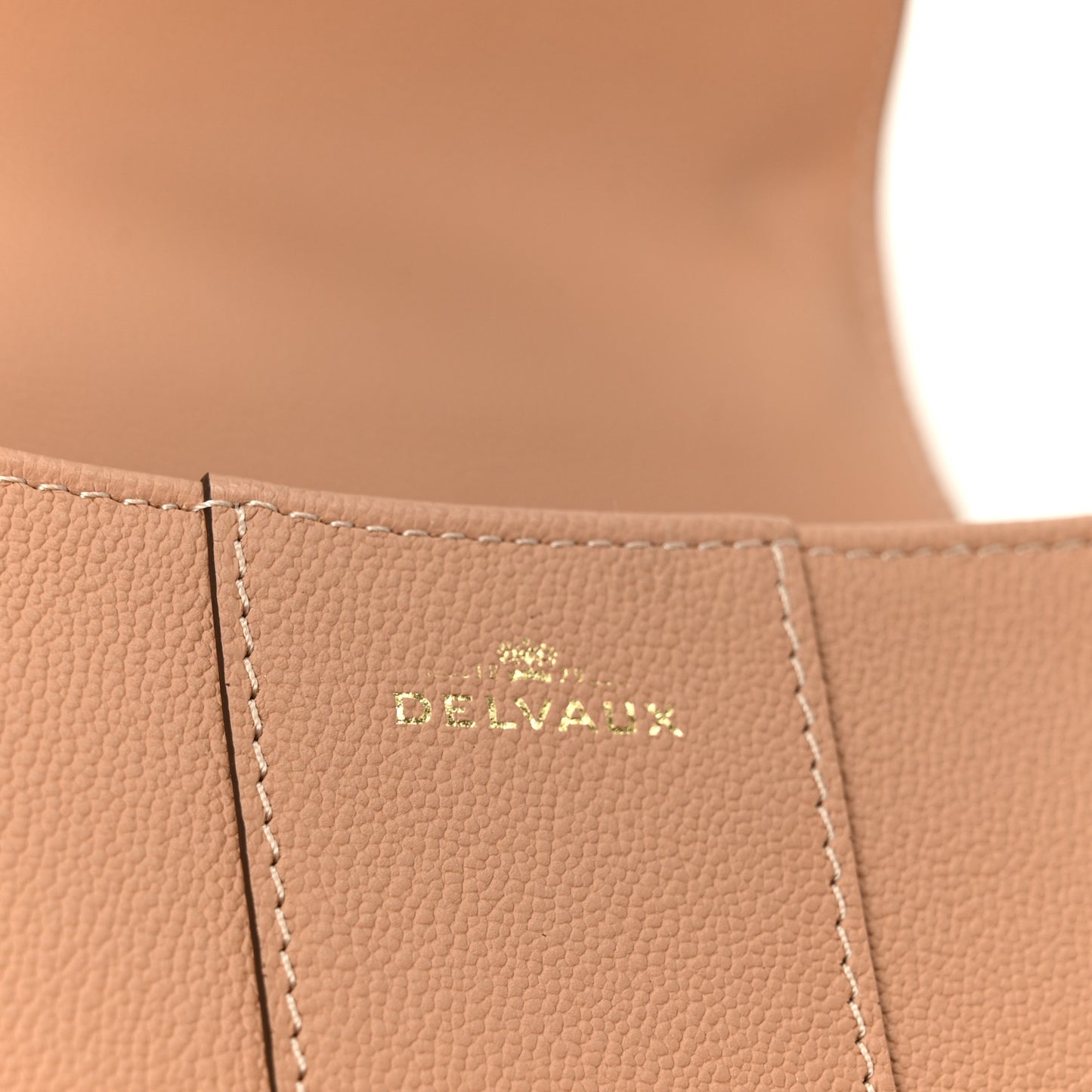 Grained Calfskin Mini Brillant Satchel Natural