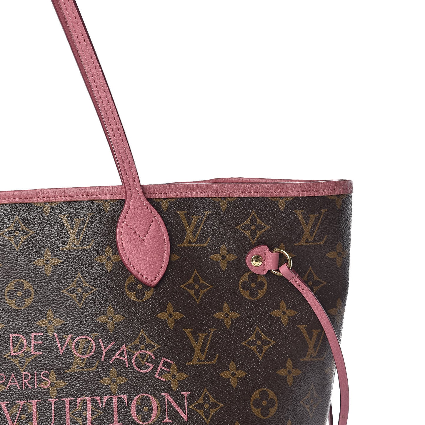 Monogram Articles de Voyage Ikat Neverfull MM Rose Velours
