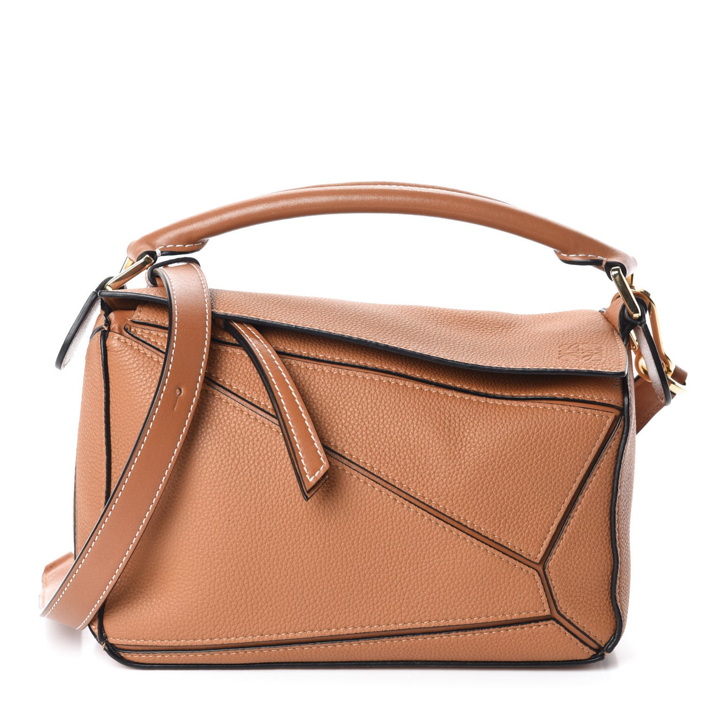 Calfskin Small Puzzle Bag Tan