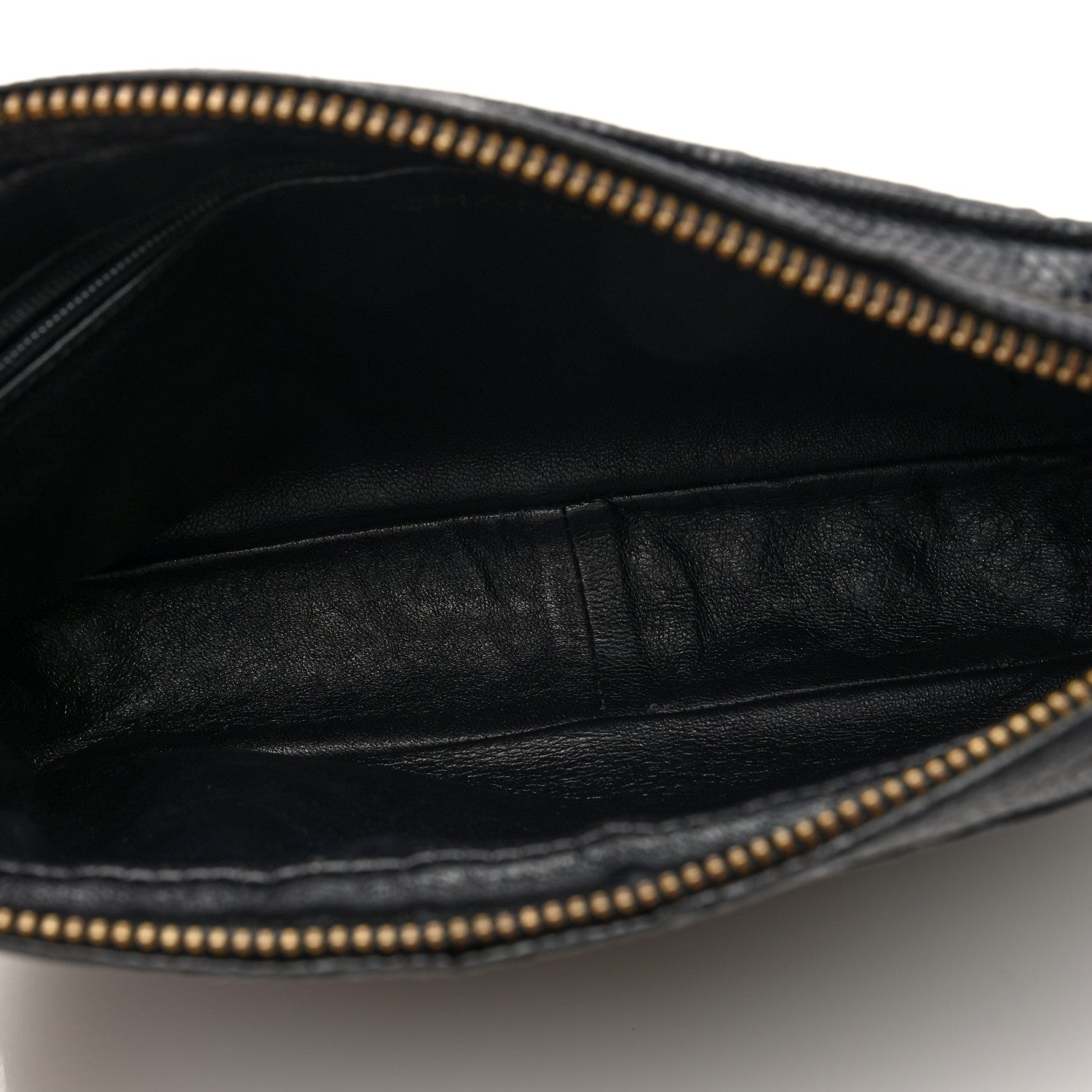 Chanel Lizard Quilted Small Tassel Camera Case Black 5 of 10