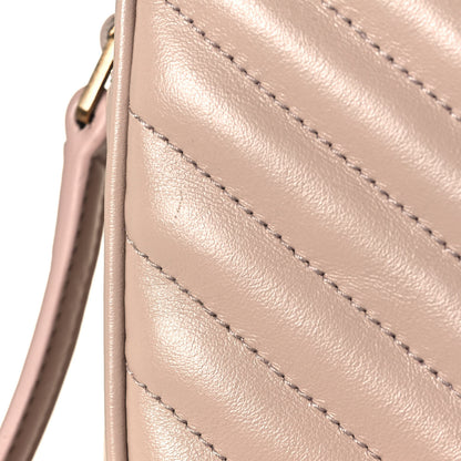 Saint Laurent Calfskin Matelasse Monogram Lou Camera Bag Washed Light Pink 13 of 14