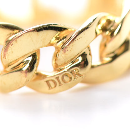 Christian Dior Metal Danseuse Etoile Chain Ring S Gold 5 of 5