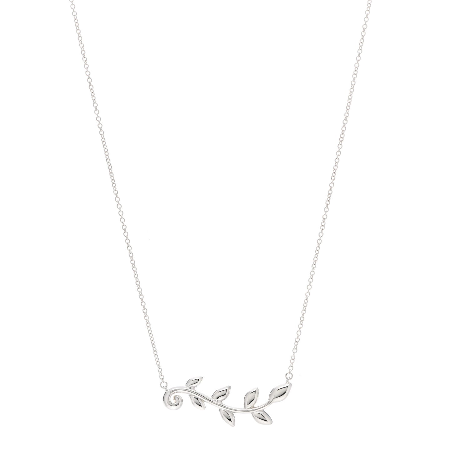 Sterling Silver Paloma Picasso Olive Leaf Vine Pendant Necklace