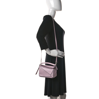 Loewe Calfskin Mini Puzzle Bag Icy Pink 2 of 9