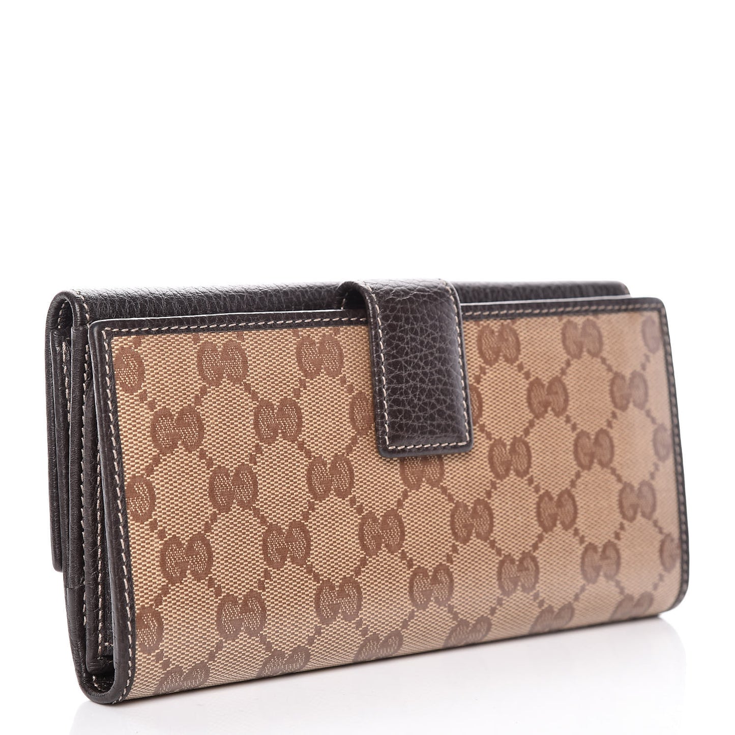 Calfskin Monogram Blondie Continental Wallet Dark Brown