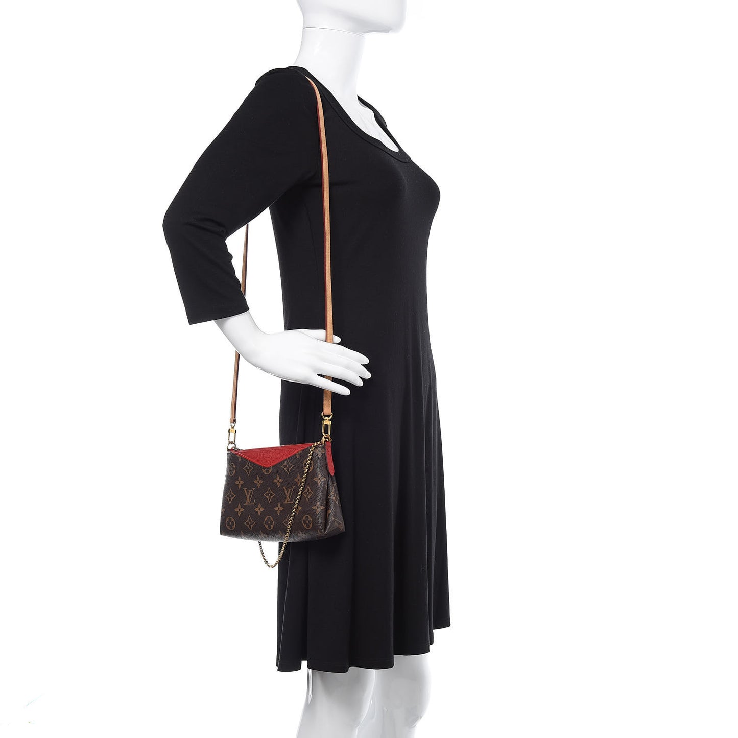 Monogram Pallas Clutch Cherry