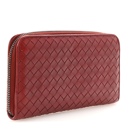 Bottega Veneta Nappa Intrecciato Zip Around Wallet Eclipse 3 of 7