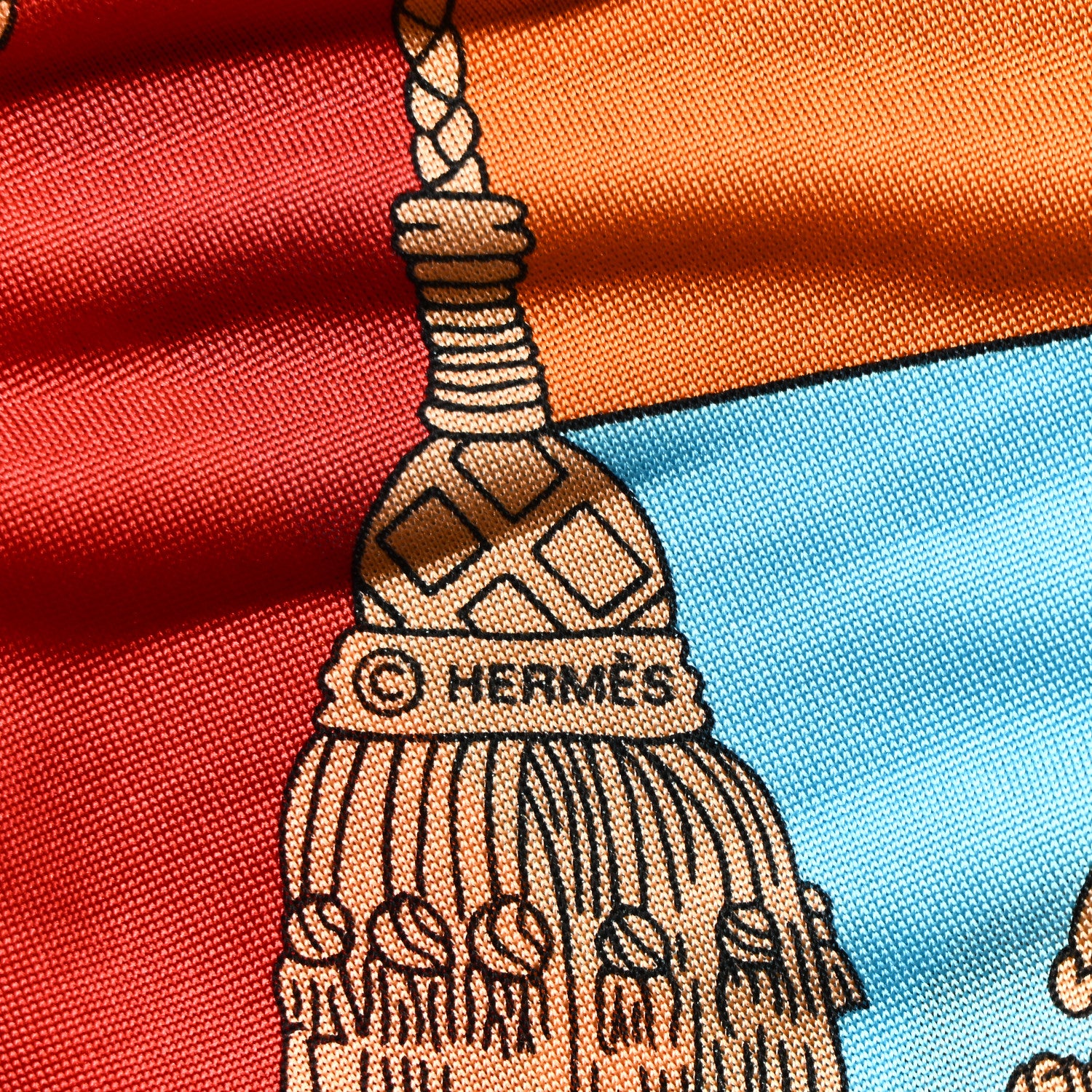 Hermes Silk Tours De Cles Scarf 90 4 of 5