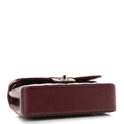 Chanel Caviar Quilted Small Double Flap Burgundy 4 of 11