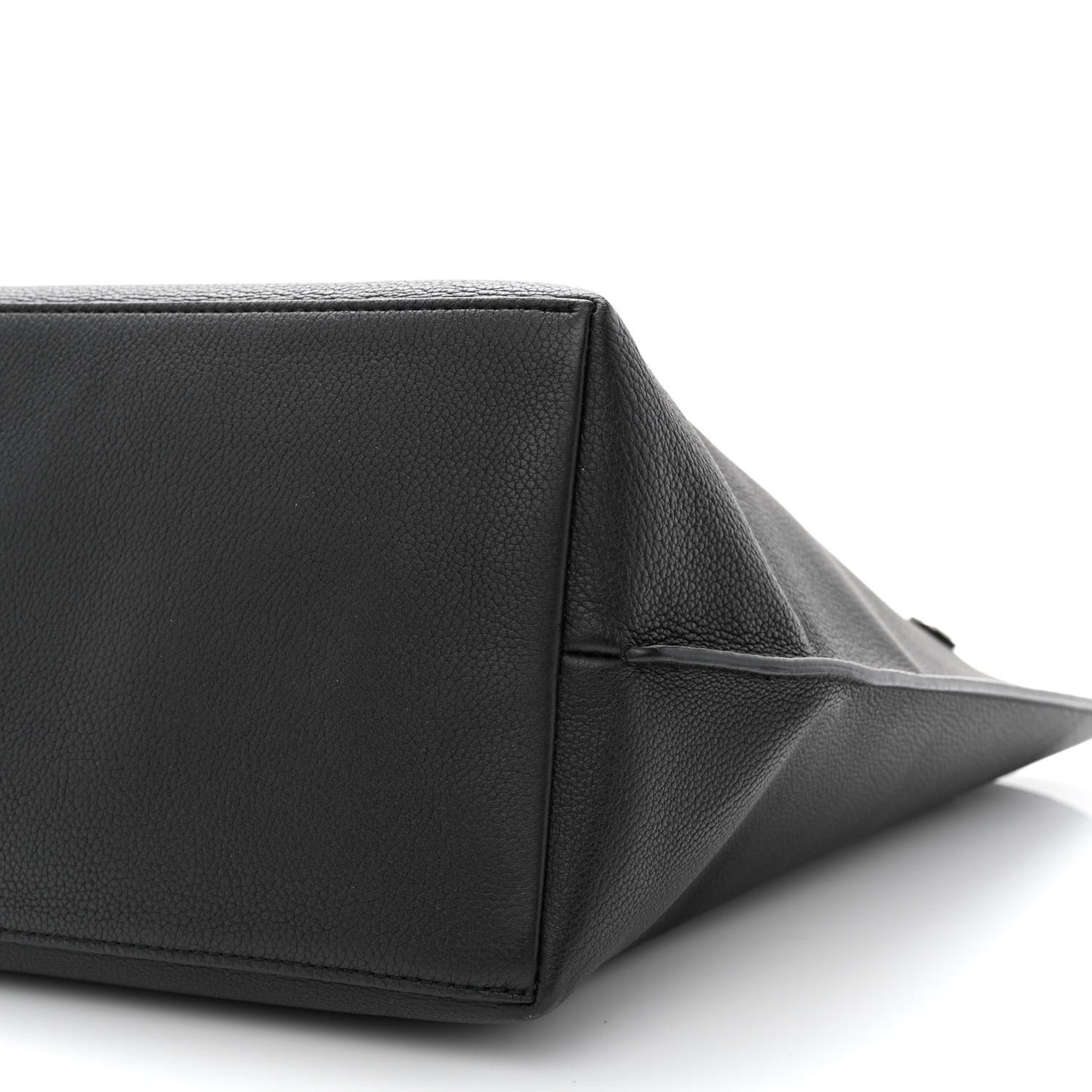 Calfskin Lockme Go Tote Black