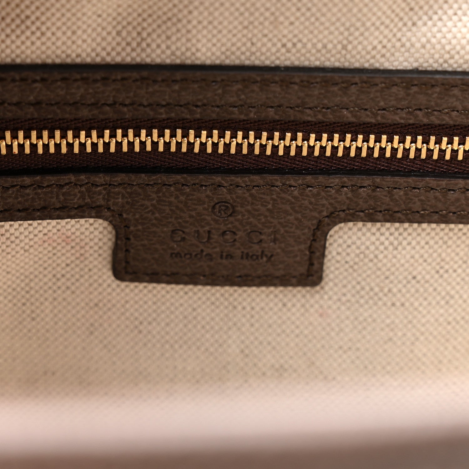 Gucci GG Supreme Monogram Textured Dollar Calfskin Web Large Ophidia Bucket Shoulder Bag Beige Ebony New Acero 10 of 23