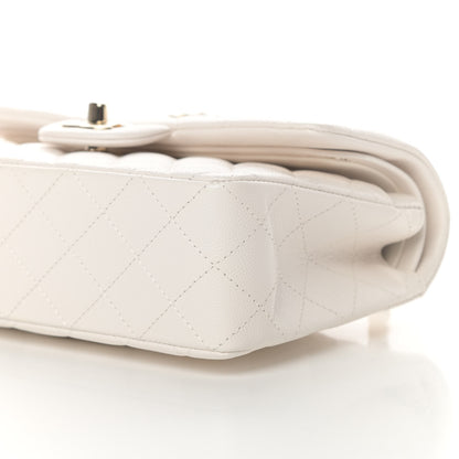 Chanel Caviar Quilted Small Double Flap White 10 of 11