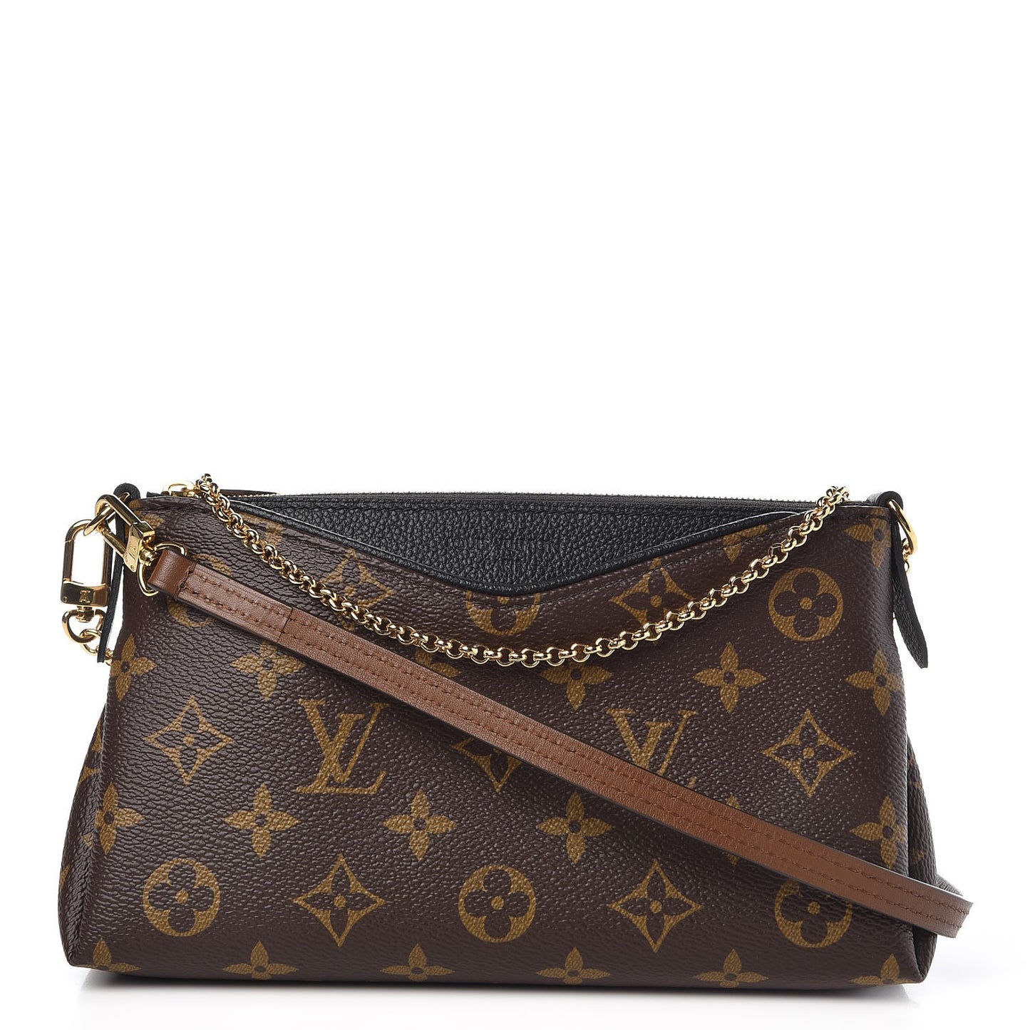 Monogram Pallas Clutch Black