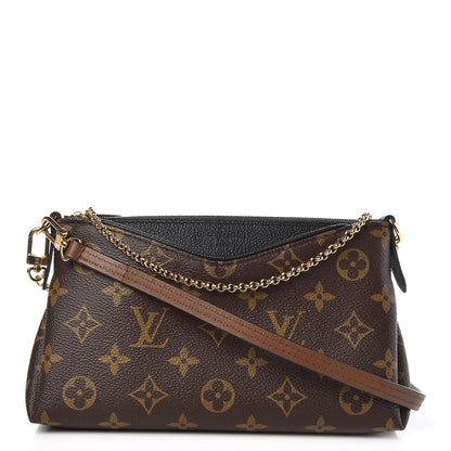 Louis Vuitton Monogram Pallas Clutch Black 1 of 8