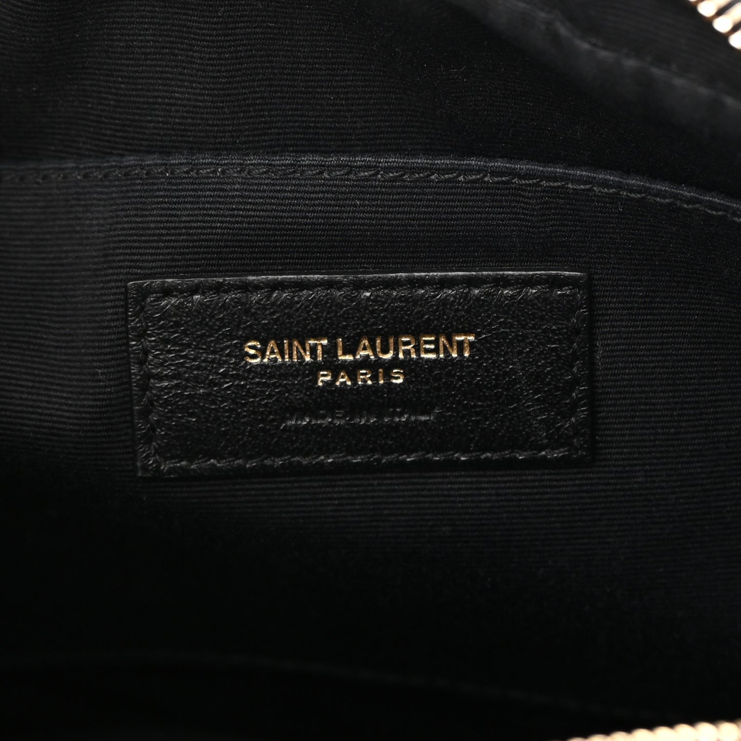 Calfskin Matelasse Monogram Lou Camera Bag Black