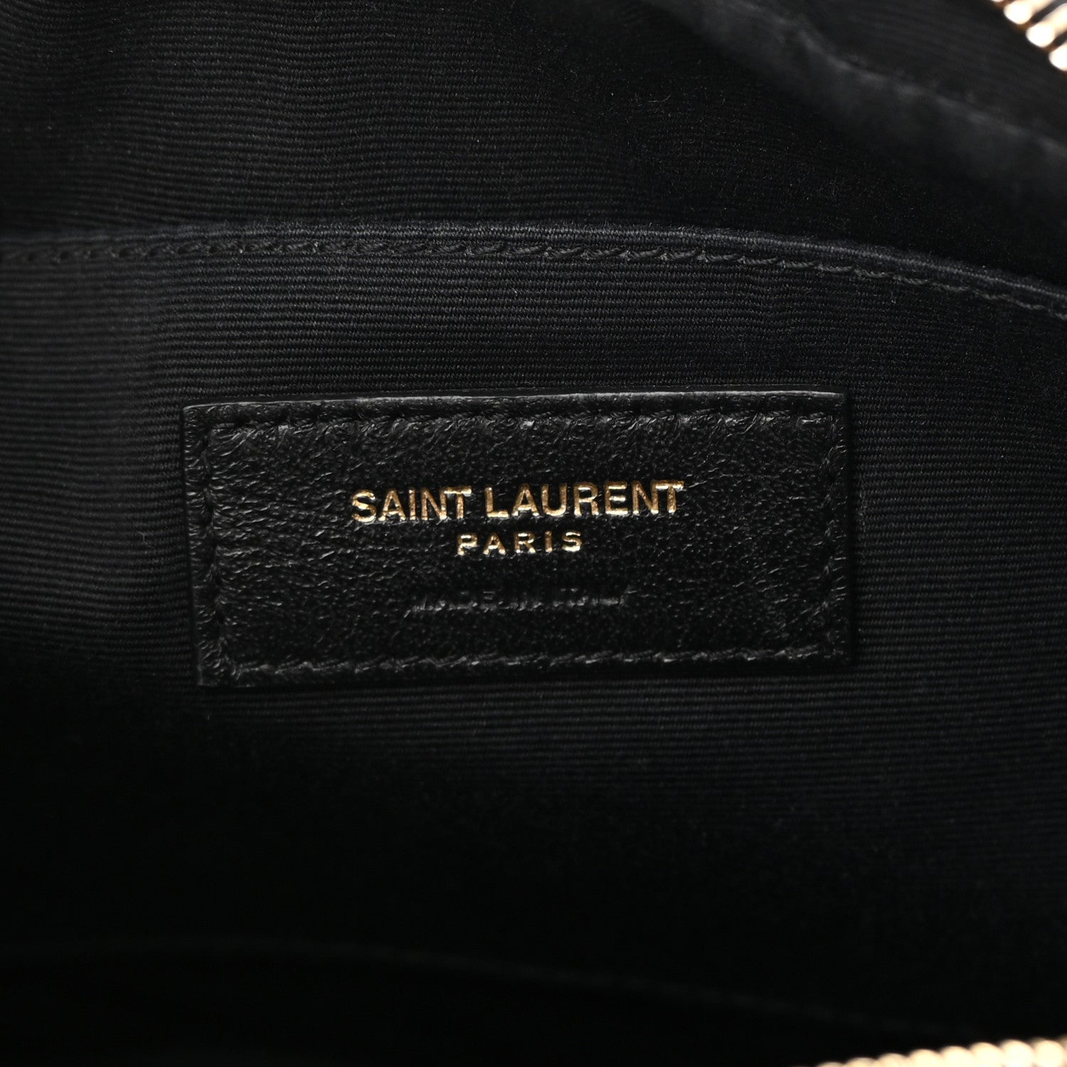 Saint Laurent Calfskin Matelasse Monogram Lou Camera Bag Black 6 of 14