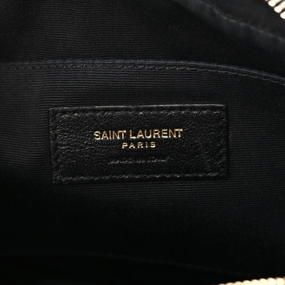 Saint Laurent Calfskin Matelasse Monogram Lou Camera Bag Black 6 of 14