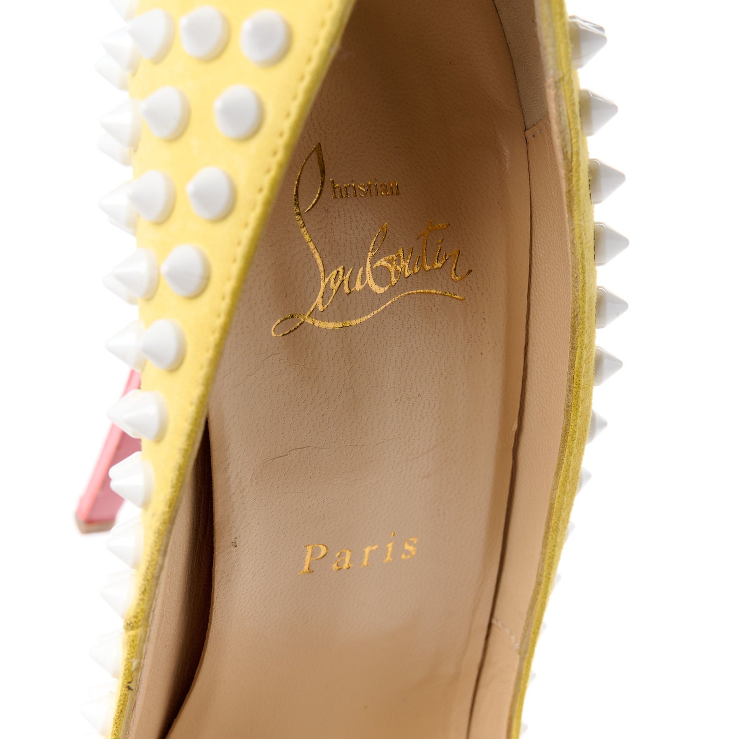 Veau Velours Lady Peep Spikes 150 Pumps 39.5 Sun