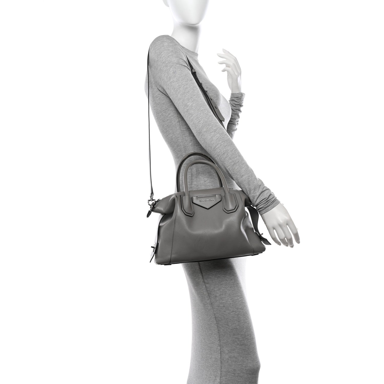 Givenchy Calfskin Small Soft Antigona Pearl Grey 2 of 13