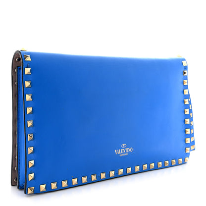Valentino Garavani Nappa Rockstud Wristlet Clutch Blue Fluo 3 of 15