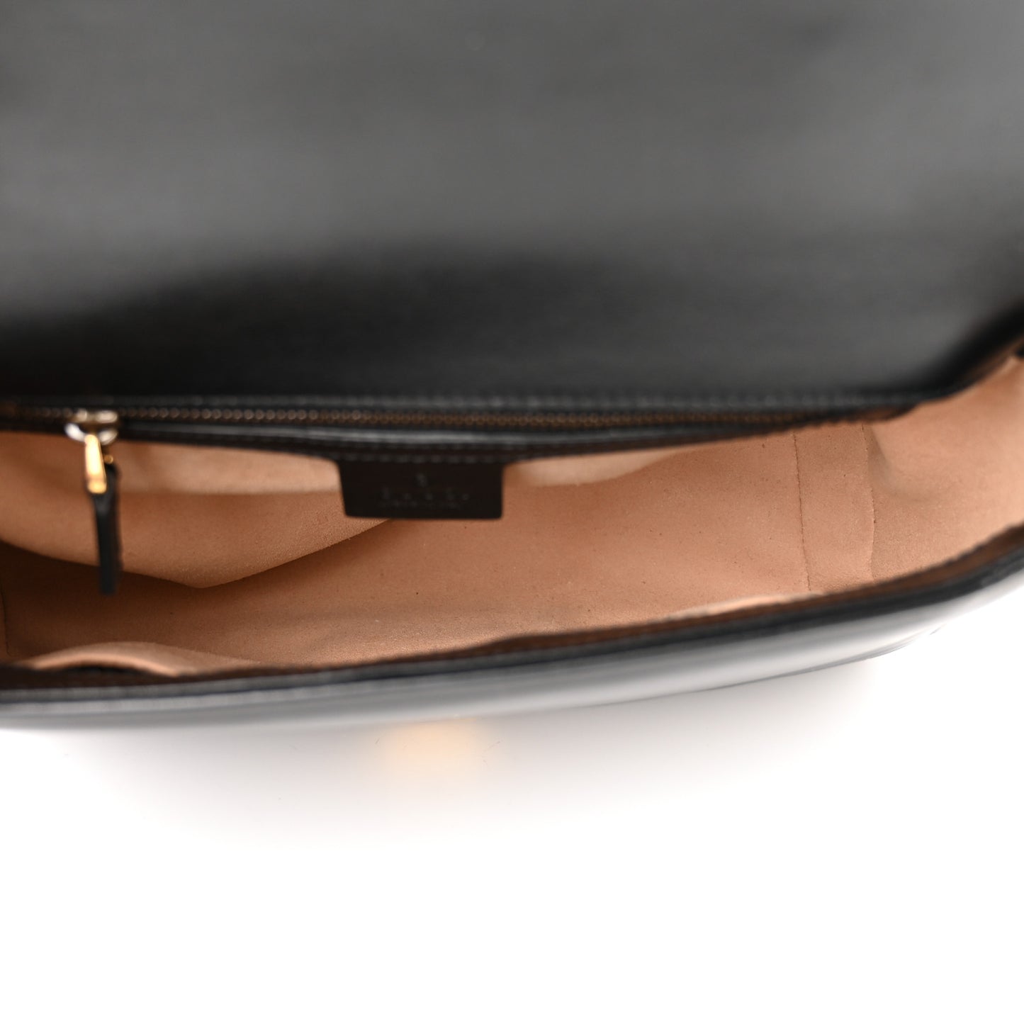 Calfskin Matelasse Small GG Marmont Top Handle Shoulder Bag Black