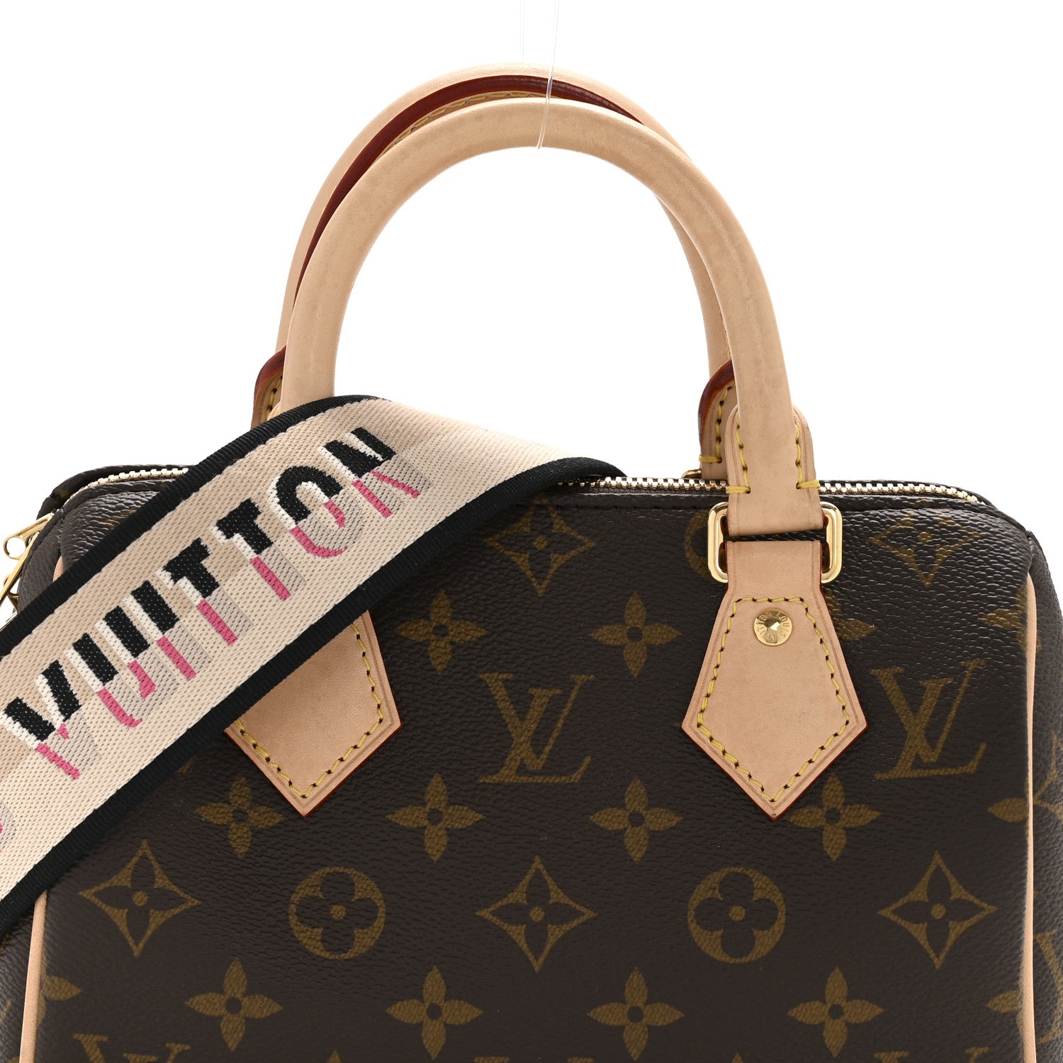 Louis Vuitton Monogram Speedy Bandouliere 20 Black 7 of 11