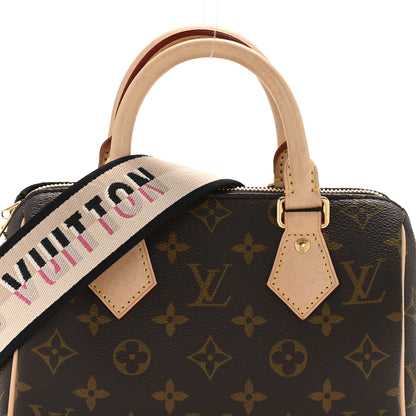 Louis Vuitton Monogram Speedy Bandouliere 20 Black 7 of 11