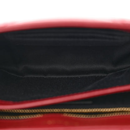 Saint Laurent Calfskin Y Quilted Monogram Toy Loulou Crossbody Bag Rouge 5 of 19