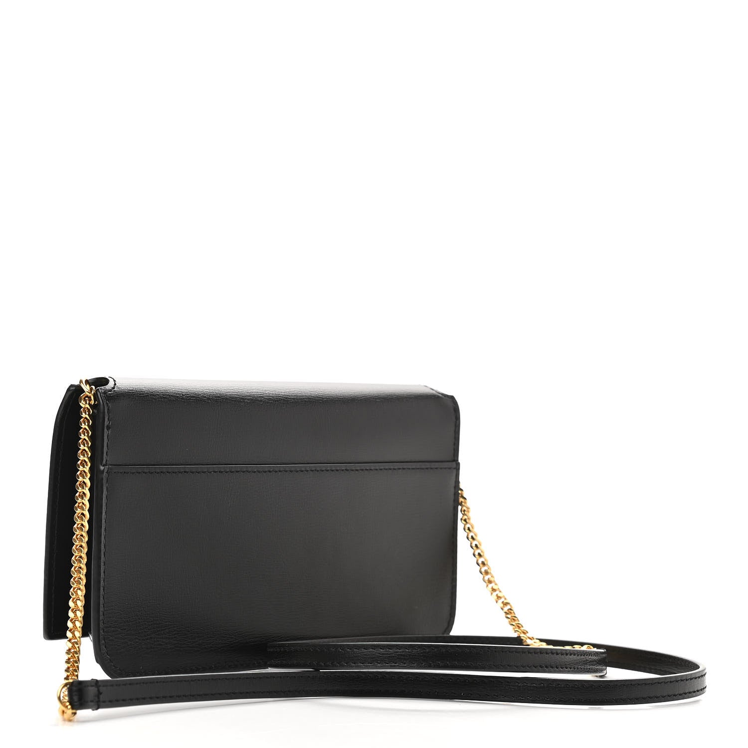 Saint Laurent Smooth Calfskin Monogram Phone Holder Crossbody Black 3 of 9