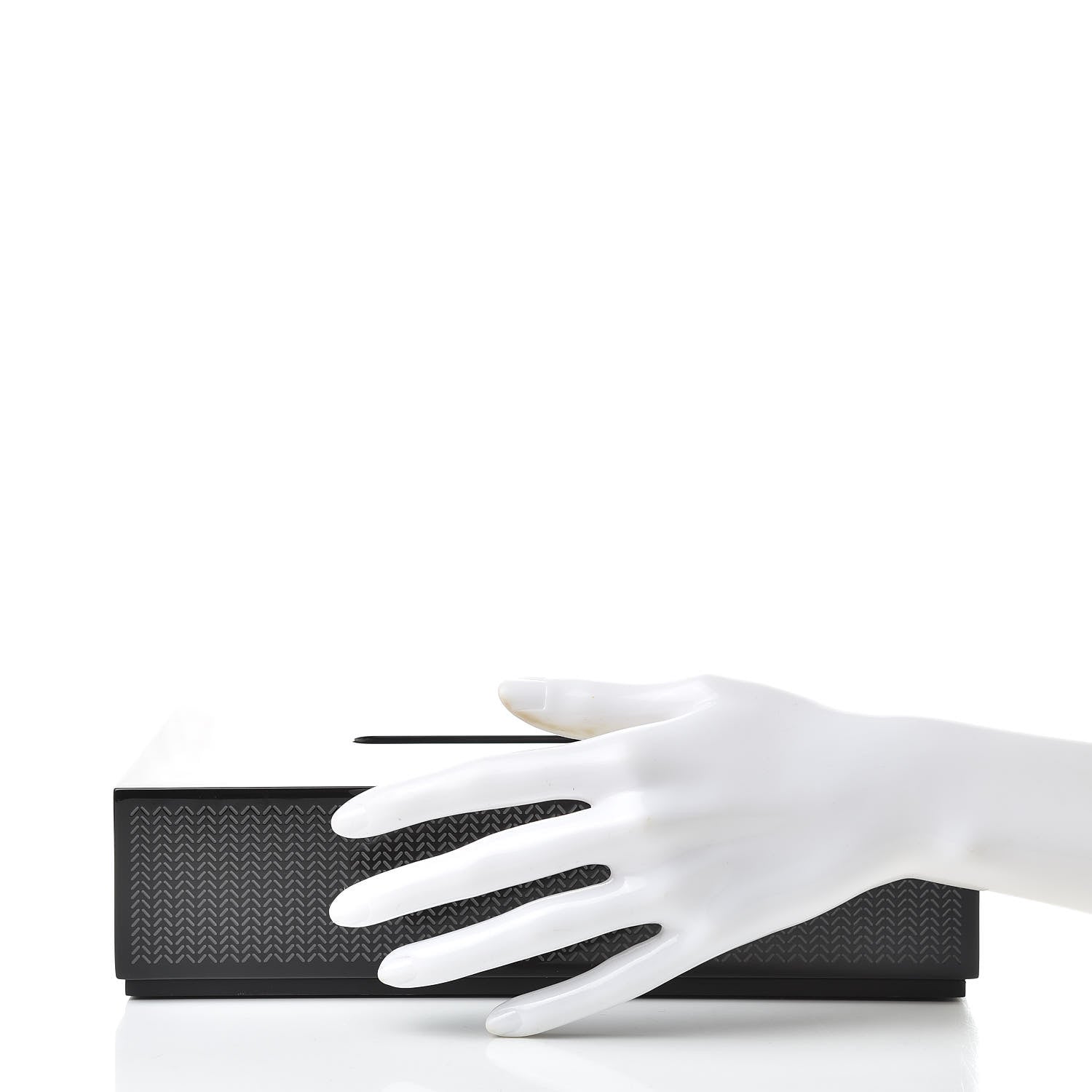 Hermes Lacquered Wood K-Box Tissue Box Black 2 of 7