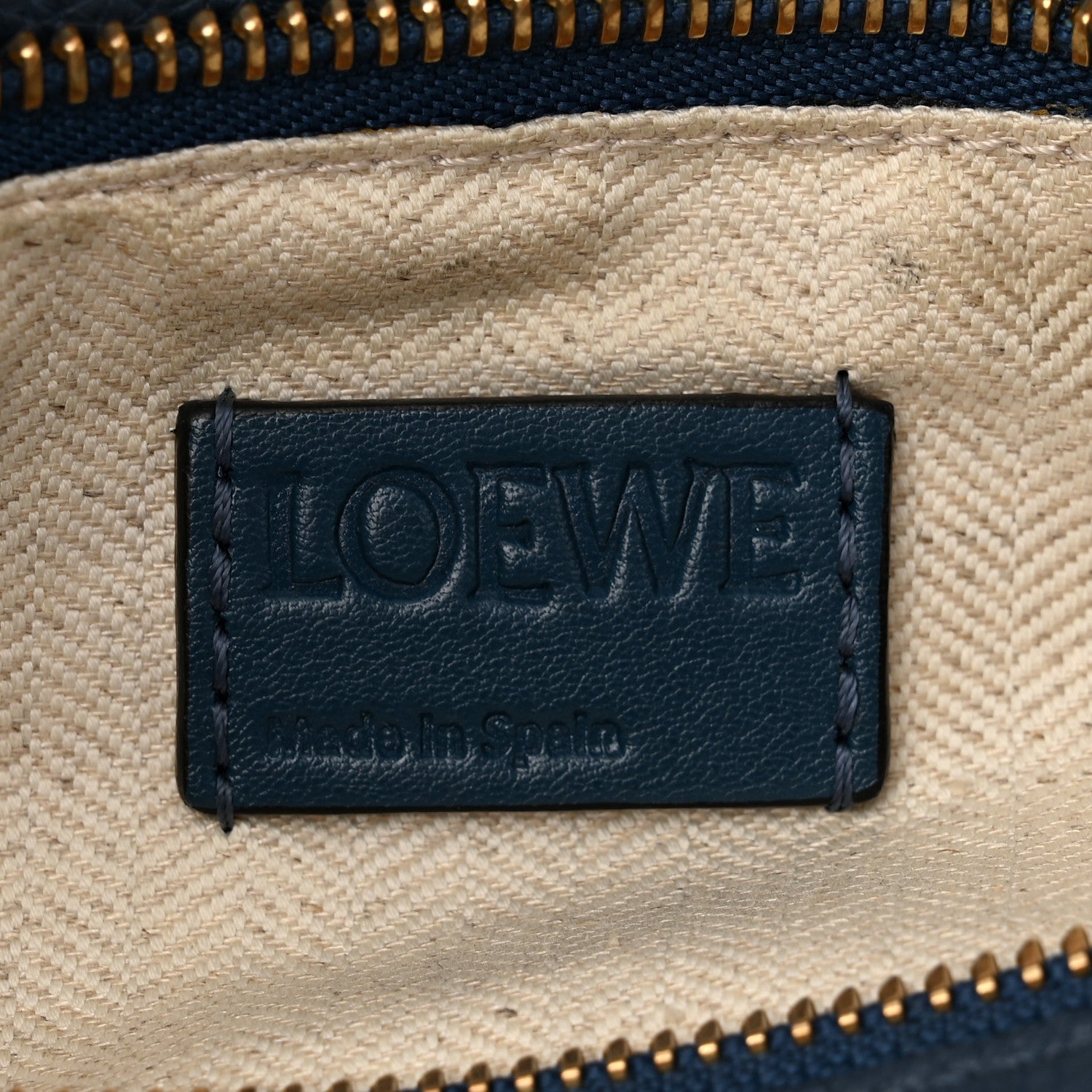 Loewe Calfskin Small Puzzle Bag Dark Blue 6 of 9