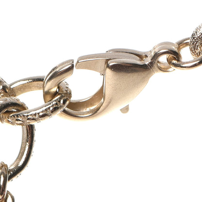 Chanel Baguette Crystal CC Bracelet Gold Fuchsia Purple 5 of 7