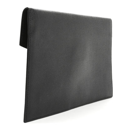 Saint Laurent Grain De Poudre Uptown Pouch Black 3 of 9
