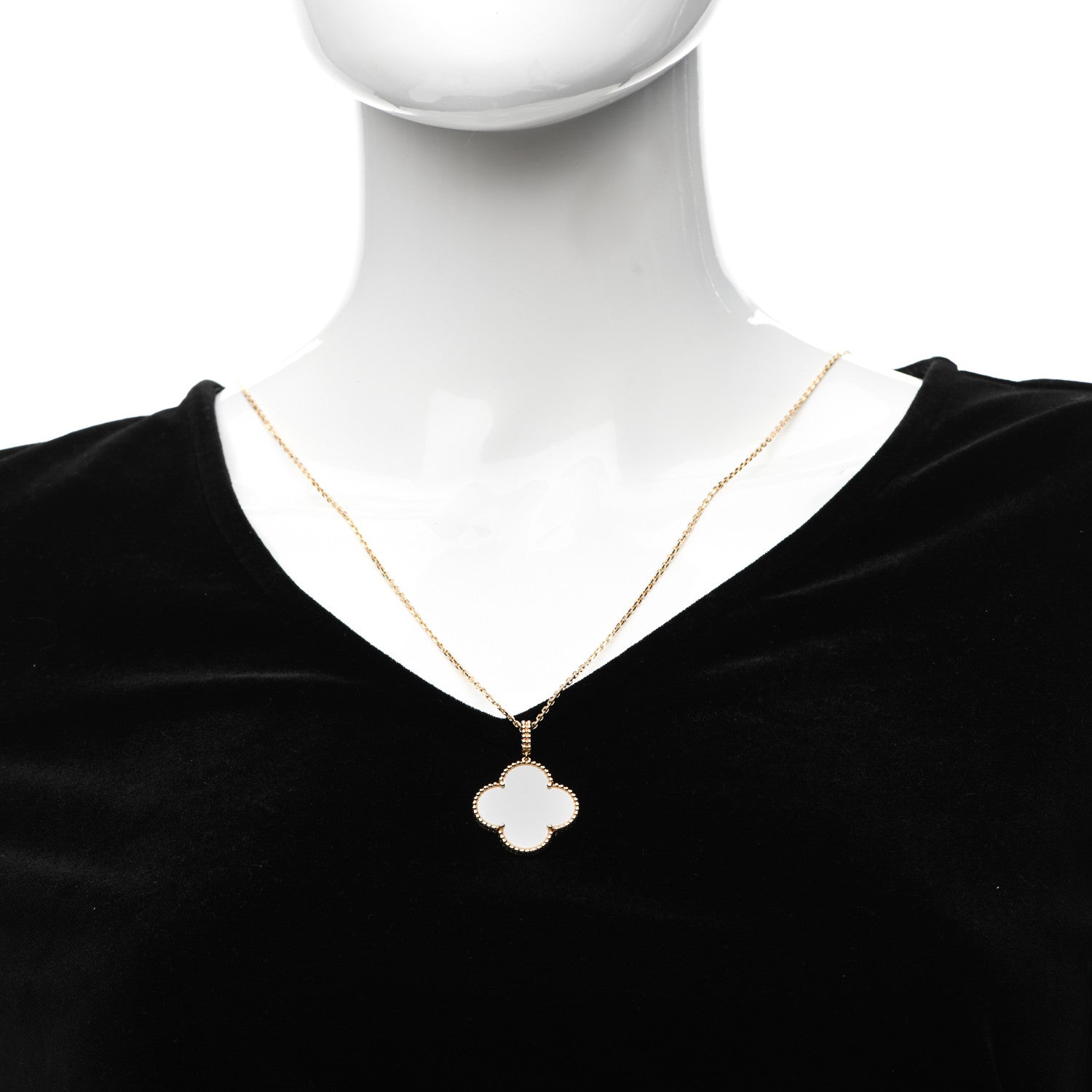Van Cleef & Arpels 18K Yellow Gold Mother of Pearl Magic Alhambra Long Necklace 2 of 6