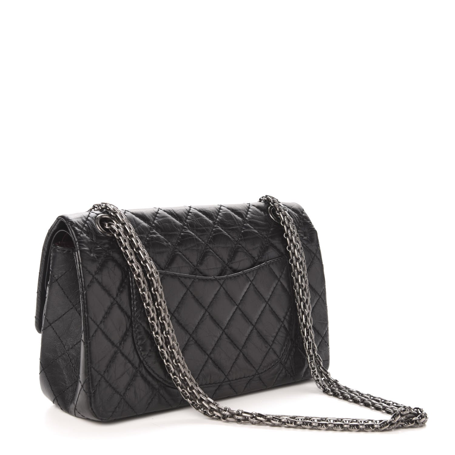 Chanel Aged Calfskin Quilted 2.55 Reissue 225 Flap Black 3 of 10
