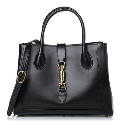 Gucci Boarded Plutone Calfskin Medium Jackie 1961 Tote Black 1 of 4