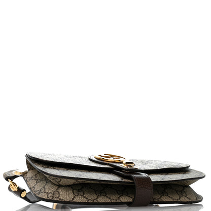 Gucci GG Supreme Monogram Textured Dollar Calfskin Blondie Belt Bag Beige Ebony New Acero 4 of 11