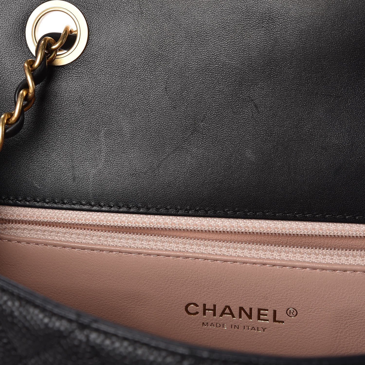 Chanel Caviar Quilted Medium CC Filigree Flap Black 8 of 9