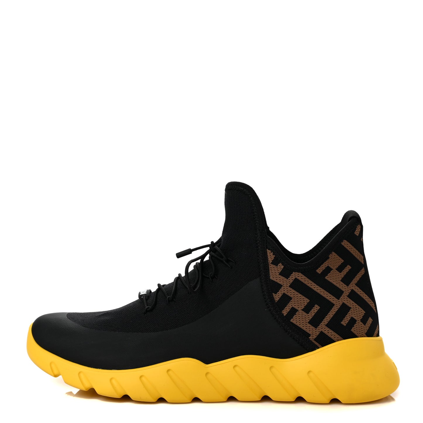 Mesh FF Mens High Top Sneakers 7 Black
