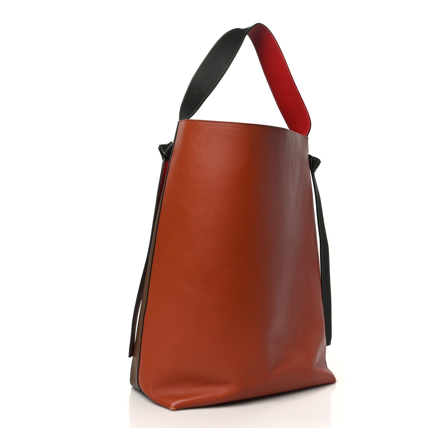 Celine Shiny Smooth Calfskin Twisted Cabas Camel Tan 4 of 14