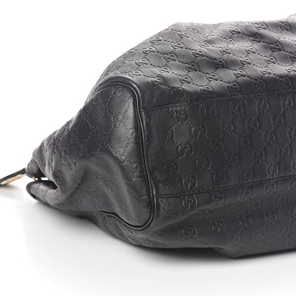 Gucci Guccissima Large Sukey Tote Black 8 of 9