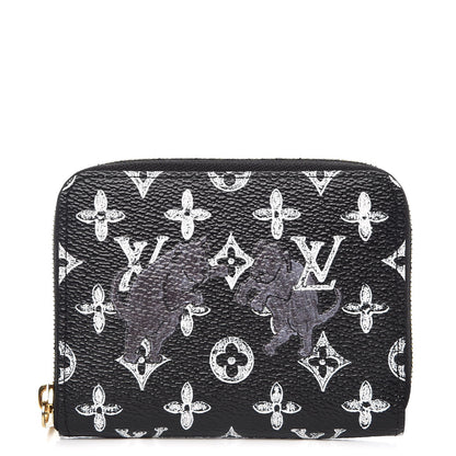 Louis Vuitton Catogram Zippy Coin Purse Black 1 of 10