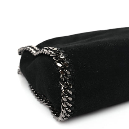 Stella McCartney Shaggy Deer Mini Falabella Fold Over Tote Black 7 of 8