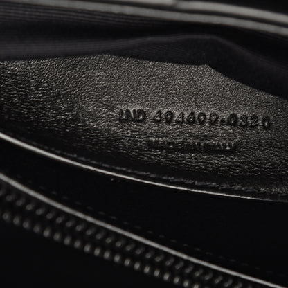 Saint Laurent Calfskin Y Quilted Monogram Small Loulou Chain Satchel Black 6 of 10