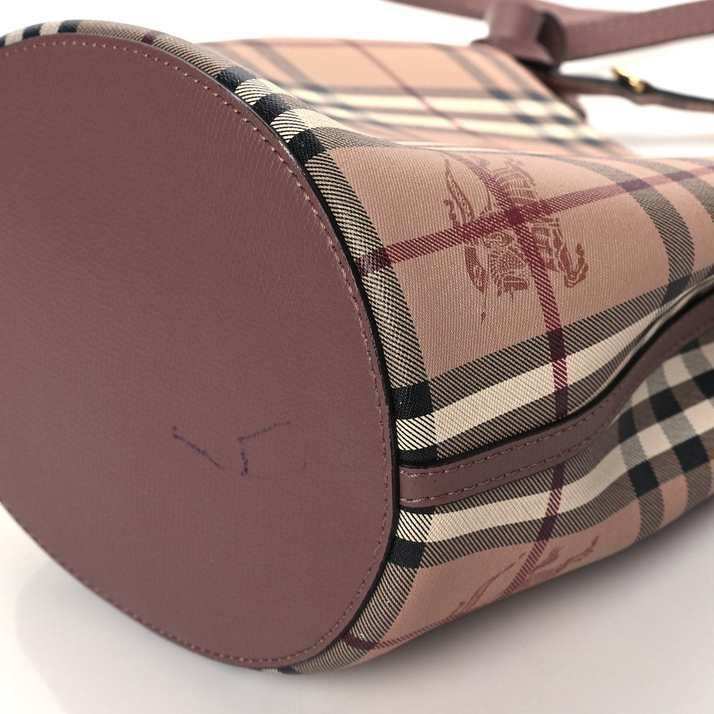 Haymarket Check Colours Small Lorne Bucket Crossbody Elderberry