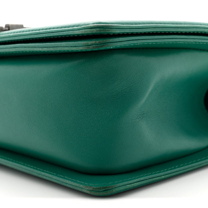 Chanel Lambskin Quilted Medium Boy Flap Green 10 of 13