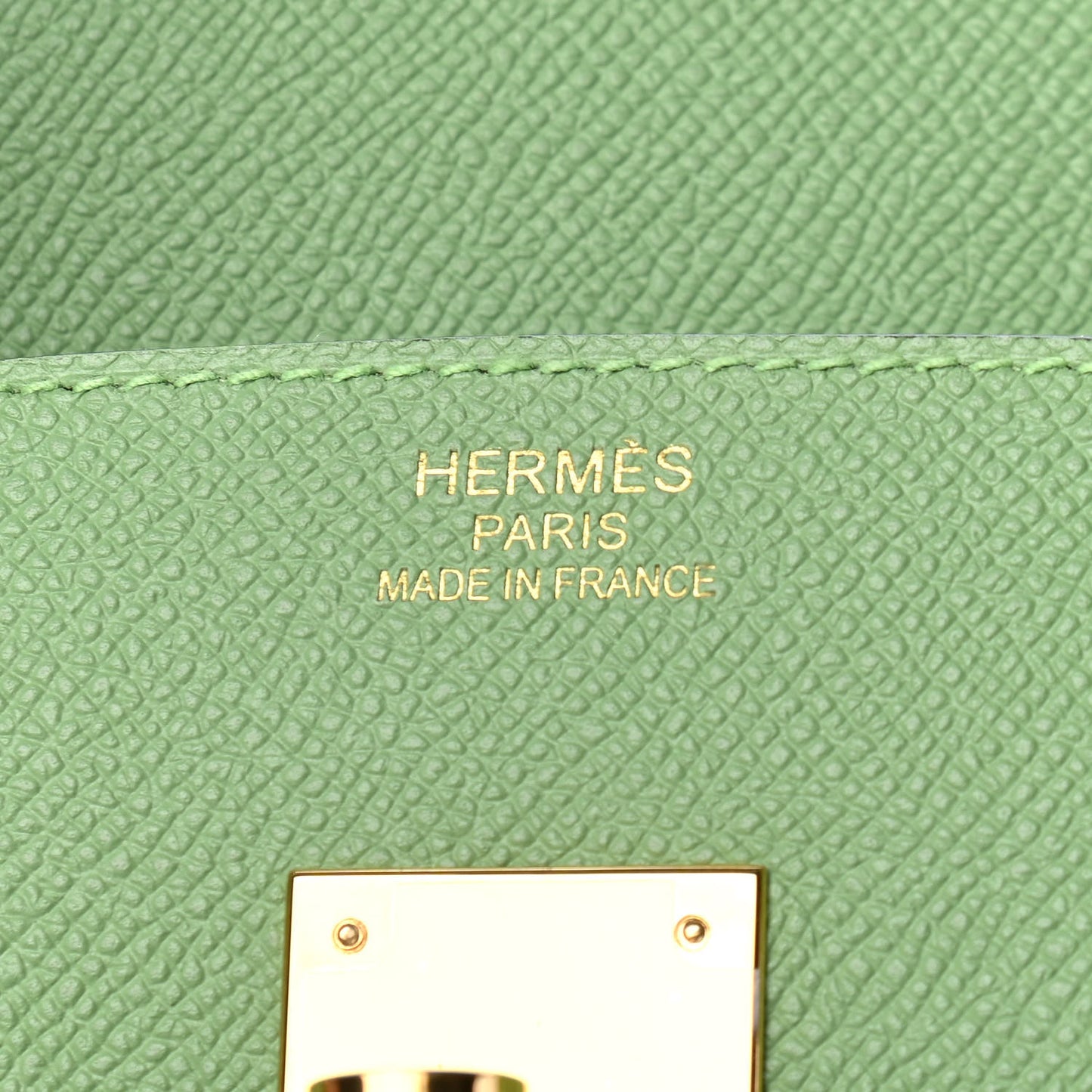 Epsom Birkin 35 Vert Criquet