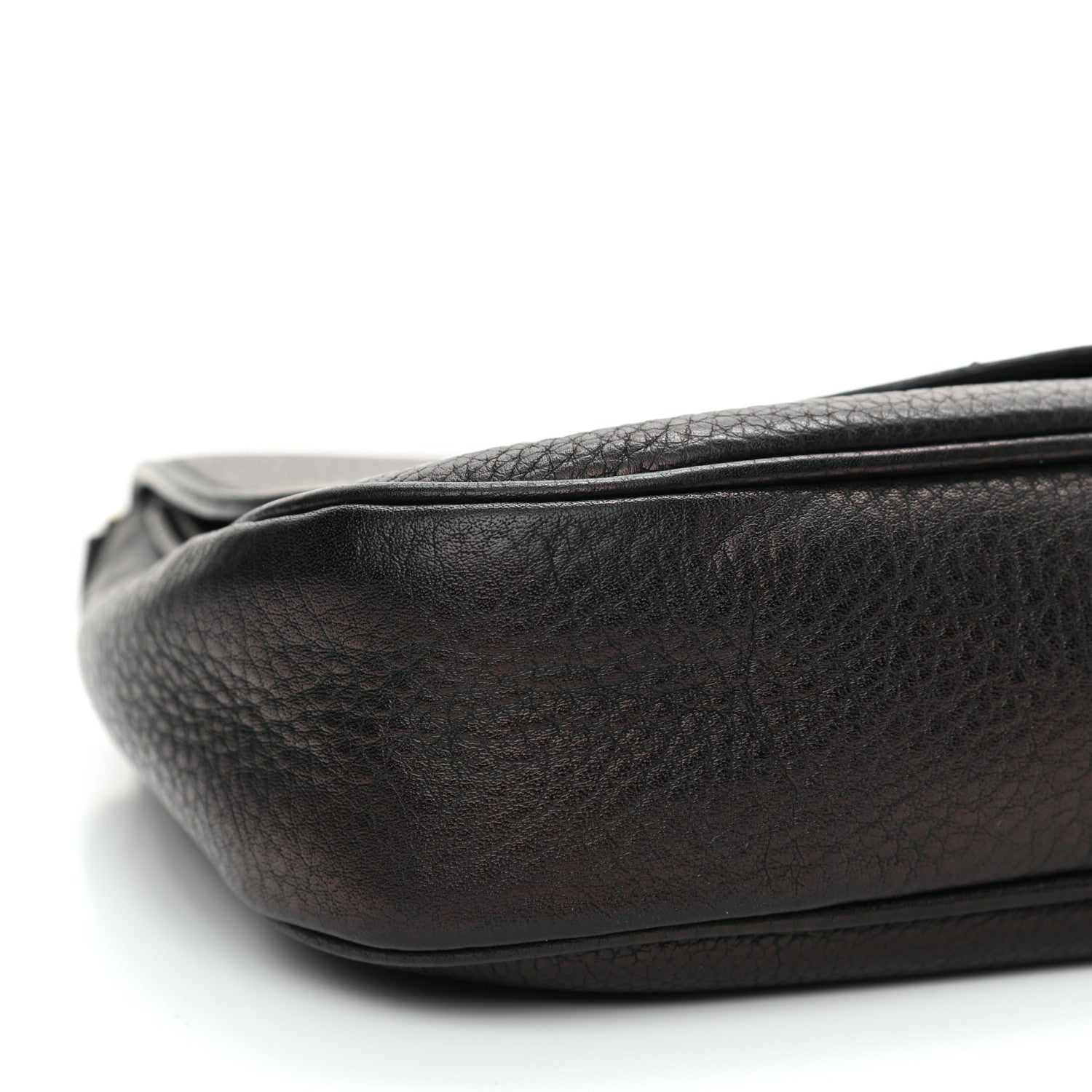 Gucci Pebbled Calfskin Medium Soho Flap Crossbody Black 9 of 10