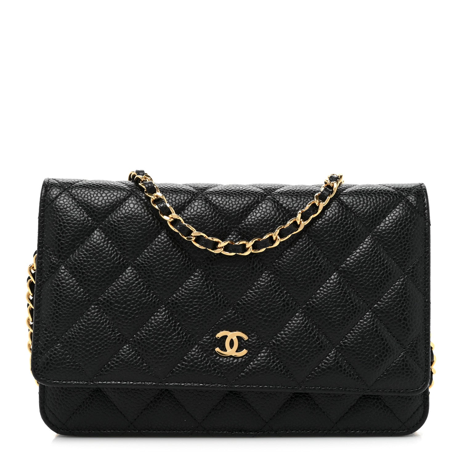 Chanel Caviar Quilted Wallet on Chain WOC Black 1 of 11